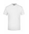 Unisexe T-shirt col V Blanc 7181