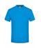 Unisexe T-shirt col V Turquoise 7181