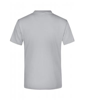 Unisexe T-shirt col V Gris-clair 7181