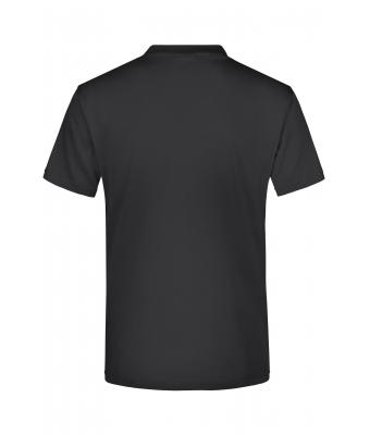 Unisexe T-shirt col V Noir 7181