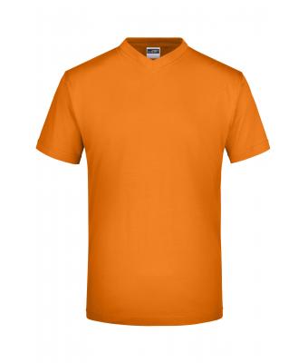 Unisexe T-shirt col V Orange 7181