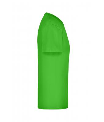 Unisexe T-shirt col V Vert-citron 7181