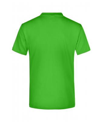 Unisexe T-shirt col V Vert-citron 7181