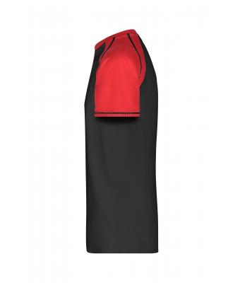 Men Men's Raglan-T Black/red 7188