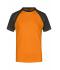 Herren Men's Raglan-T Orange/black 7188