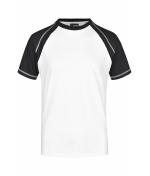 Herren Men's Raglan-T White/black 7188