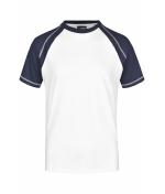 Herren Men's Raglan-T White/navy 7188