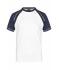 Herren Men's Raglan-T White/navy 7188