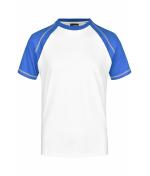Herren Men's Raglan-T White/royal 7188