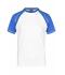 Herren Men's Raglan-T White/royal 7188