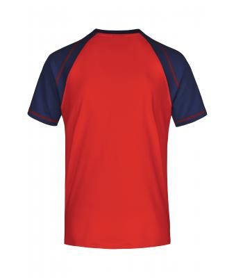 Men Men's Raglan-T Red/navy 7188