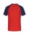 Heren Men's Raglan-T Rood/navy 7188