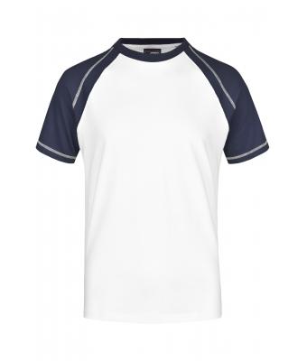 Heren Men's Raglan-T Wit/navy 7188