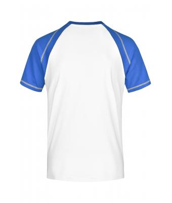 Heren Men's Raglan-T Wit/royal 7188