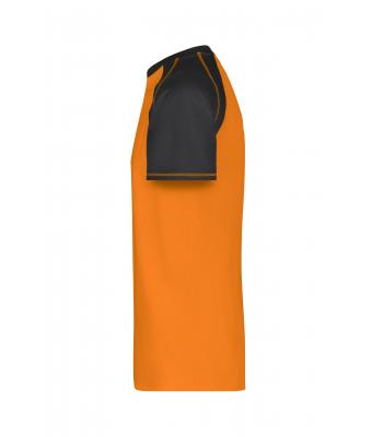 Heren Men's Raglan-T Oranje/zwart 7188