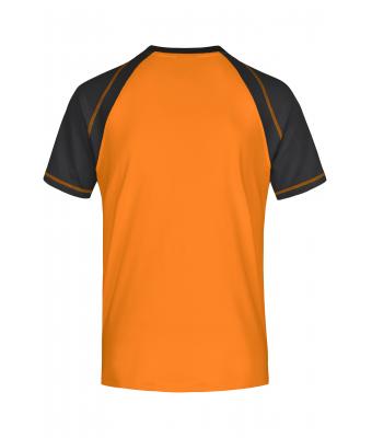 Heren Men's Raglan-T Oranje/zwart 7188