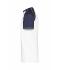 Homme T-shirt bicolore homme 160 g/m² Blanc/marine 7188