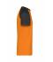 Homme T-shirt bicolore homme 160 g/m² Orange/noir 7188