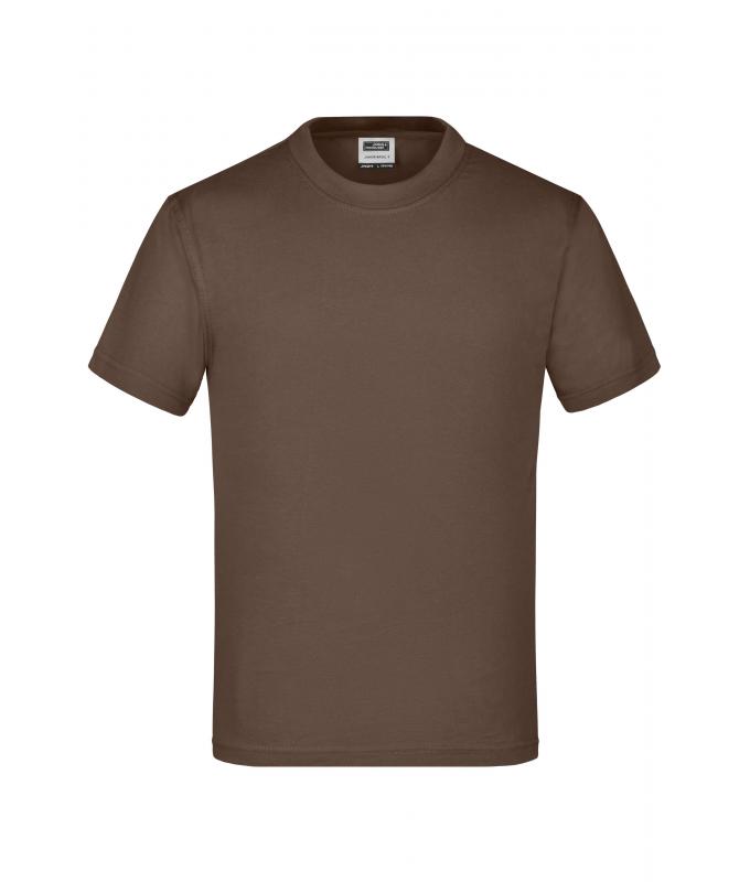 Enfant T-shirt enfant manches courtes Marron 7197