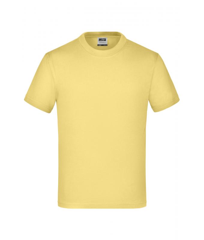 Enfant T-shirt enfant manches courtes Jaune-clair 7197