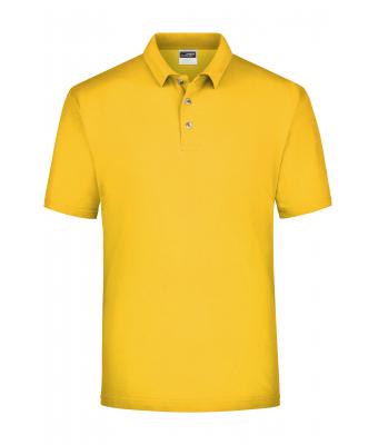 Heren Polo Piqué Medium Goudgeel 7198