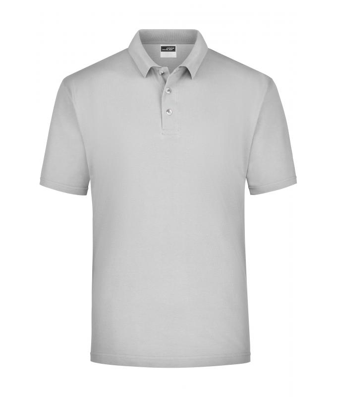 Herren Polo-Piqué Medium Light-grey 7198