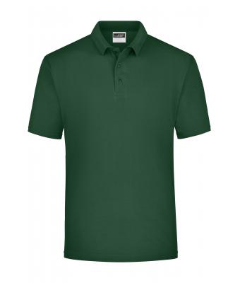 Homme Polo piqué homme Vert-foncé 7199