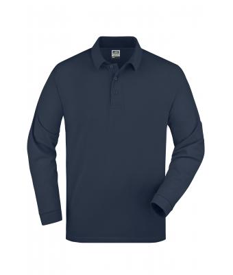 Unisex Polo Piqué Heavy Long-Sleeved Navy 7200