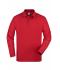 Unisex Polo Piqué Heavy Long-Sleeved Rood 7200
