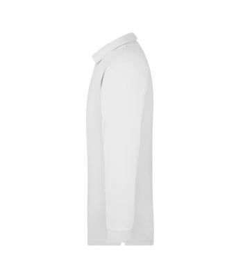Unisex Polo Piqué Heavy Long-Sleeved Wit 7200