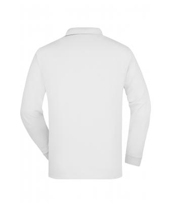 Unisex Polo Piqué Heavy Long-Sleeved Wit 7200