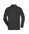Unisex Polo Piqué Heavy Long-Sleeved Zwart 7200