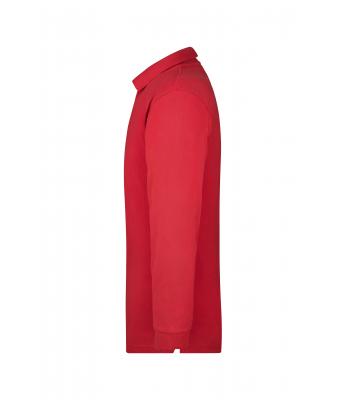 Unisex Polo-Piqué Long-Sleeved Red 7200