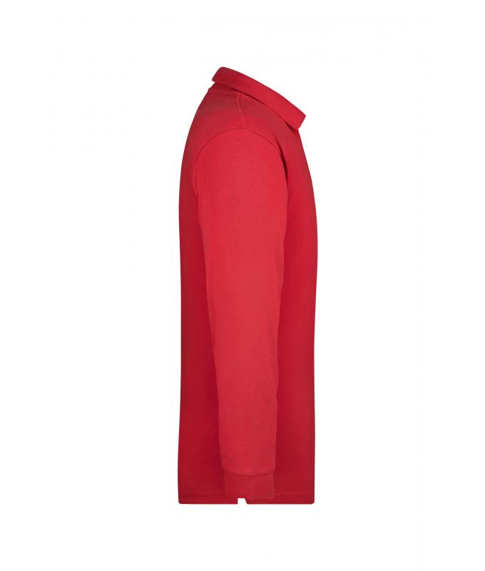 Unisex Polo-Piqué Long-Sleeved Red 7200