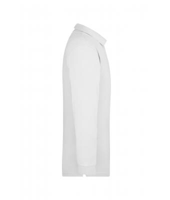 Unisexe Polo piqué manches longues homme Blanc 7200
