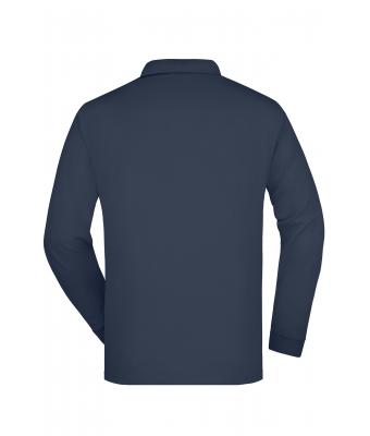 Unisexe Polo piqué manches longues homme Marine 7200