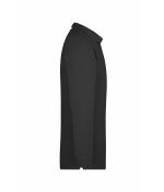 Unisexe Polo piqué manches longues homme Noir 7200
