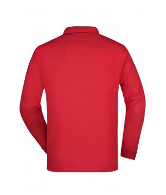 Unisexe Polo piqué manches longues homme Rouge 7200