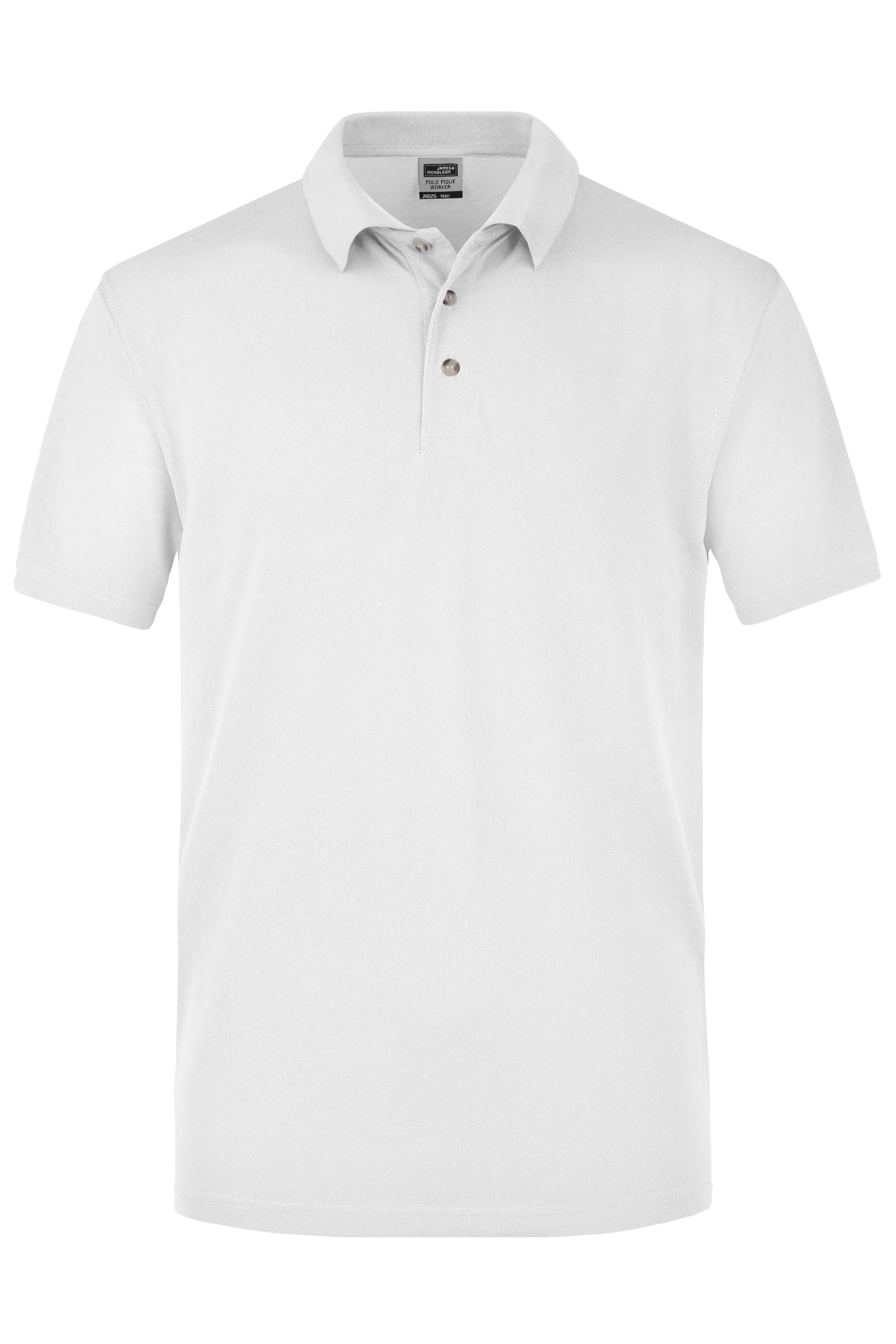Men Worker Polo White-Daiber