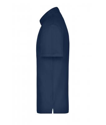 Heren Polo Piqué Pocket Navy 7204