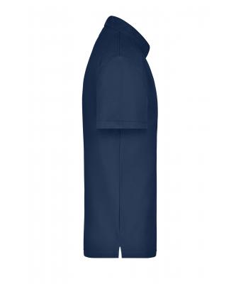 Heren Polo Piqué Pocket Navy 7204