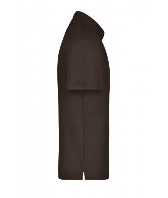 Heren Polo Piqué Pocket Bruin 7204