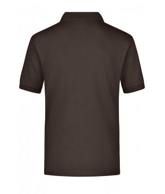 Heren Polo Piqué Pocket Bruin 7204