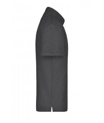 Heren Polo Piqué Pocket Antraciet-melange 7204