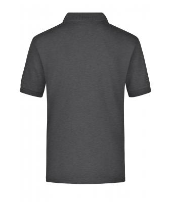 Heren Polo Piqué Pocket Antraciet-melange 7204