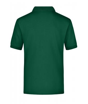 Heren Polo Piqué Pocket Donkergroen 7204