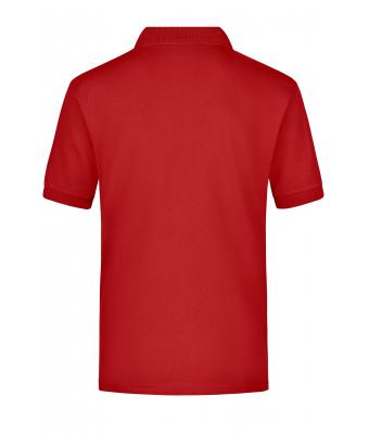 Heren Polo Piqué Pocket Rood 7204