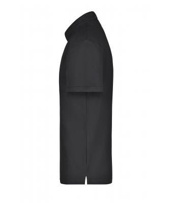 Herren Polo-Piqué Pocket Black 7204