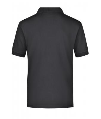 Herren Polo-Piqué Pocket Black 7204