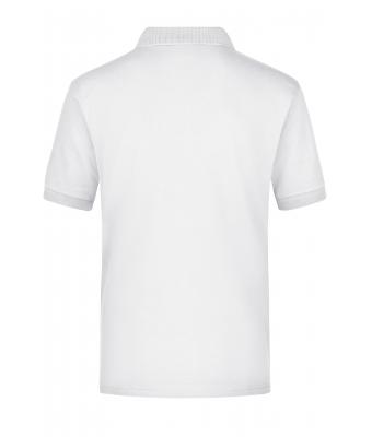 Heren Polo Piqué Pocket Wit 7204